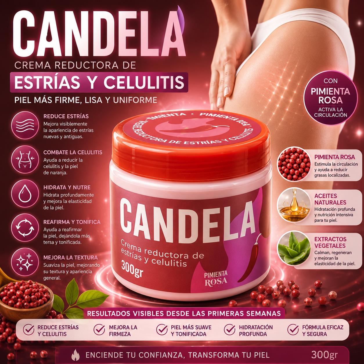 CANDELA | Crema Reafirmante y Antiestrías