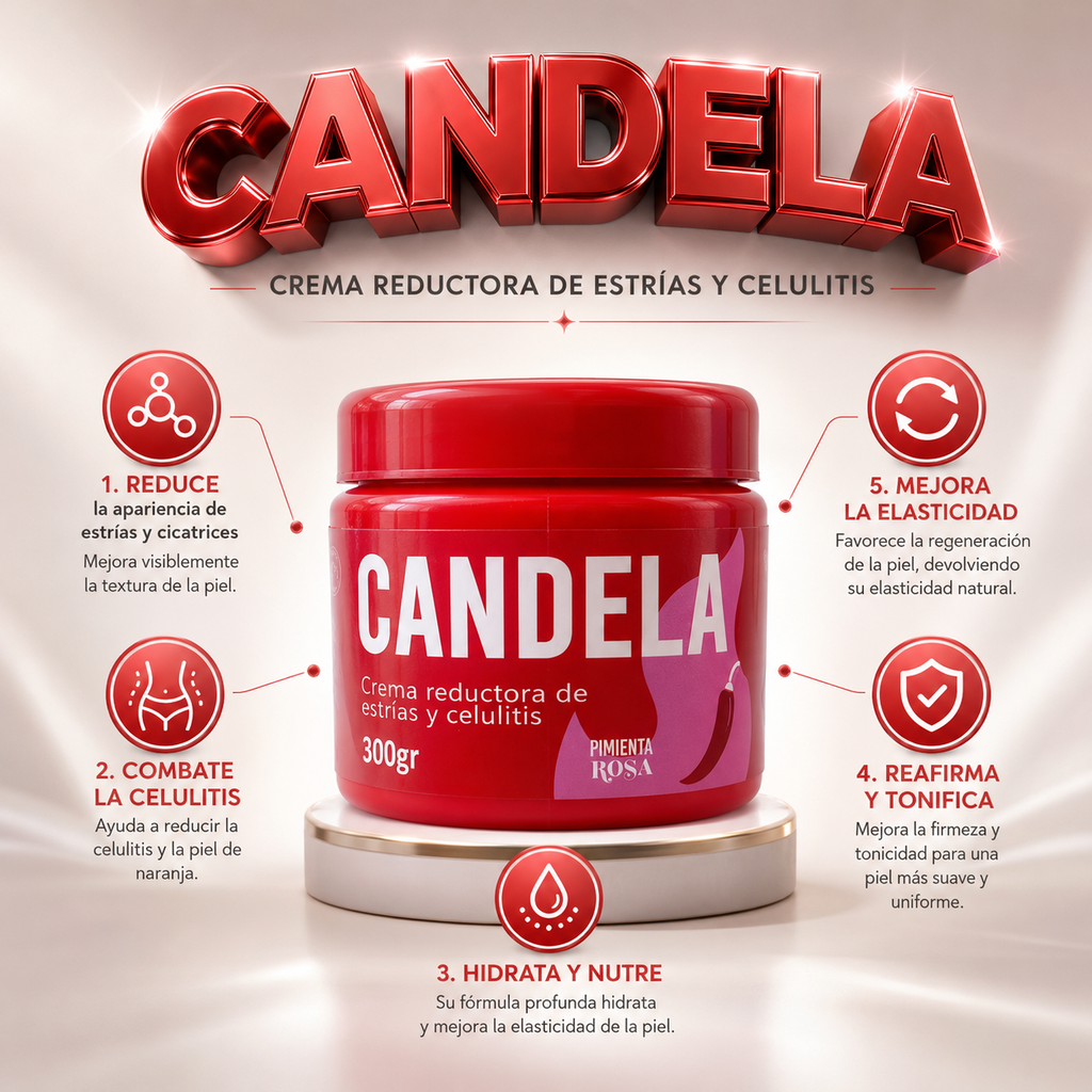 Candela Crema Reductora de Estrías y Celulitis