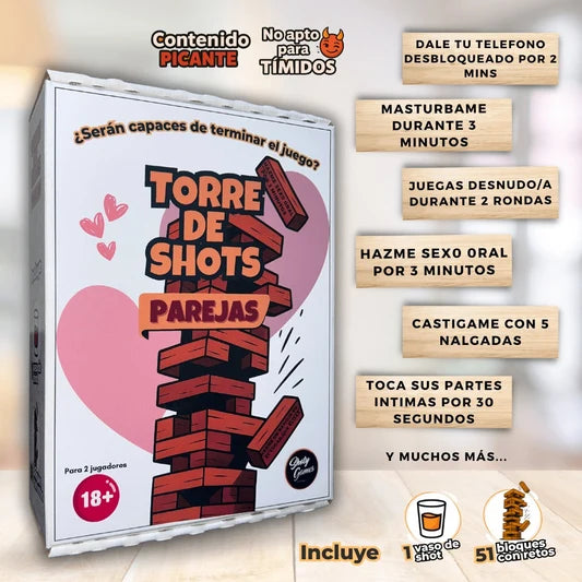 Torre de Shots: Juego para Parejas